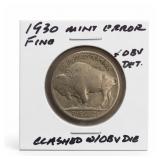 1930 Lincoln Wheat Cent, Fine, Doubled Die
