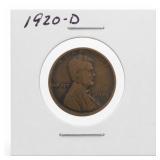 1920-D Lincoln Wheat Cent