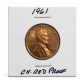 1961 Lincoln Memorial Cent, Proof