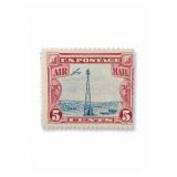 1928 U.S. C11 5Â¢ Carmine & Blue Air Mail Stamp