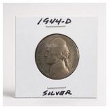 1944-D Jefferson Silver War Nickel