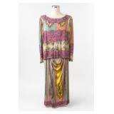 Emilio Pucci 100% Pure Silk Two-Piece Outfit