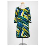 Calvin Klein Geometric Print Dress Size 14
