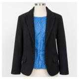 Jones New York Signature Black Polka Dot Blazer
