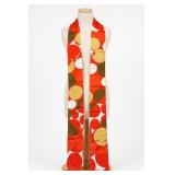 Red Geometric Pattern Scarf