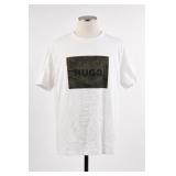 Hugo White Graphic Print T-Shirt Made In Portugal