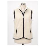 T By Talbots Sherpa Fleece Vest Size M