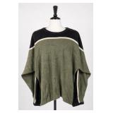 United Acrylic Color Block Sweater Size L