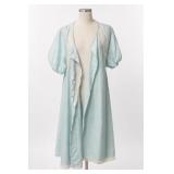 Vintage Turquoise Blue Peignoir Set