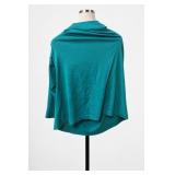 Susan Graver Essentials Teal Long Sleeve Top