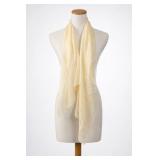 Pale Yellow Sheer Long Scarf