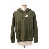 Nike Swoosh Olive Hoodie Size S