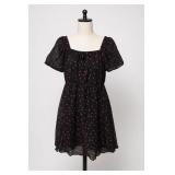 Pretty Girl Black Red Polka Dot Dress
