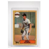 1987 Topps Will Clark/Frank Wills Wrong Back Card