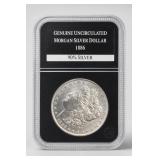 1886 Morgan Dollar, UNC, Silver
