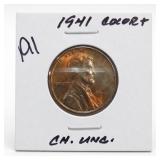 1941 Lincoln Wheat Cent, Choice UNC