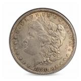 1880 Morgan Dollar, BU, About UNC