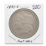 1891-S Morgan Dollar, Silver