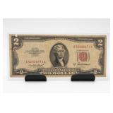 1953A United States Two Dollar Red Seal Note