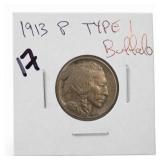 1913-P Buffalo Nickel, Type 1