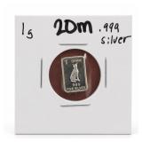 1 g .999 Fine Silver Standing Figure Bar