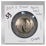 2019-S Apollo 11 Commemorative Half Dollar, Proof