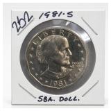 1981-S Susan B. Anthony Dollar, Choice UNC