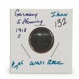 1918-J German 5 Pfennig