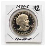 1980-S Susan B. Anthony Dollar, Gem Proof