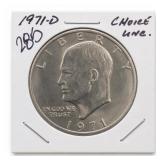 1971-D Eisenhower Dollar, Choice UNC