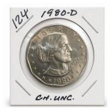 1980-D Susan B. Anthony Dollar, Choice UNC