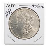 1898 Morgan Dollar, AU/UNC, Silver