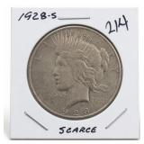 1928-S Peace Dollar, Silver