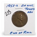 1952-S Lincoln Wheat Cent, Choice UNC