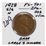 1928-S/S Lincoln Wheat Cent, FS-501 RPM-003