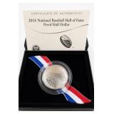 2014 Baseball Hall Of Fame Proof Half-Dollar