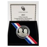 2013 5-Star Generals Proof Clad Half Dollar