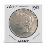 1927-S Peace Dollar, Silver