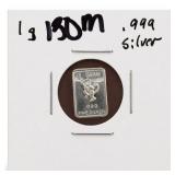 1 Gram .999 Fine Silver Bullion Bar
