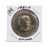1981-D Susan B. Anthony Dollar, BU, Choice UNC