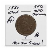1880 Indian Head Cent, Very Fine