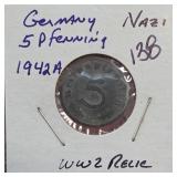 1942-A German 5 Pfennig