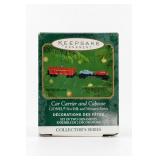 Lionel Car Carrier & Caboose Ornament Set