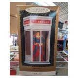 Superman Telephone Booth Light And Motion Ornament
