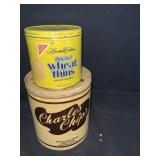 WHEAT THINS AND CHARLES CHIPS TINS