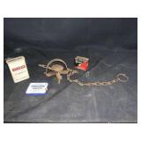 ANIMAL TRAP AND 3 TINS
