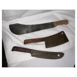 BRIDDELL MEAT CLEAVER  KNIFE AND MACHETE