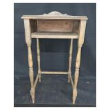 TABLE  WITH CUBBY HOLE