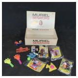 MURIEL SENATORS CIGAR BOX  WITH TOYS
