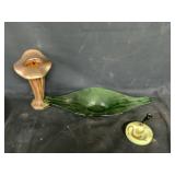 3 PIECES ART GLASS
